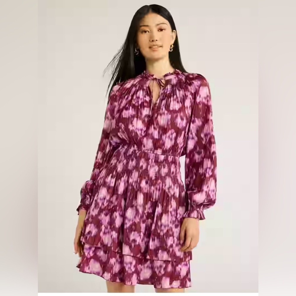 Scoop Smocked Waist Dress‎ Ruffled XL (16/18) Sold Out Online Pink Romantic